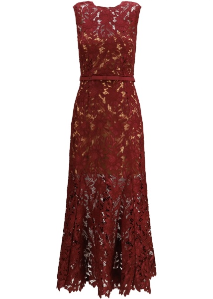 Guipure lace midi Dress