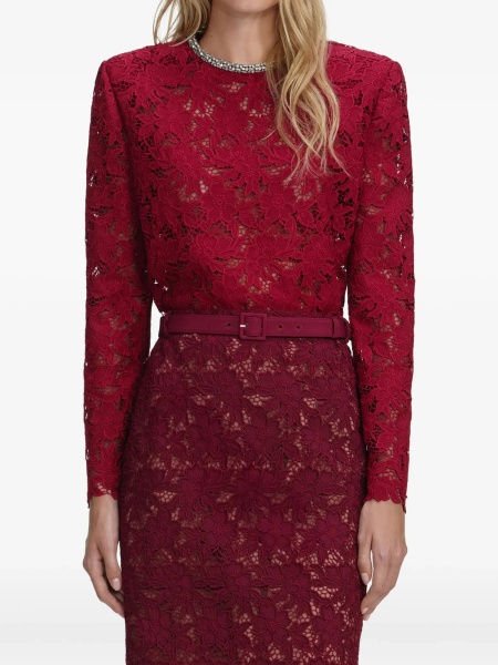 Guipure lace midi Skirt