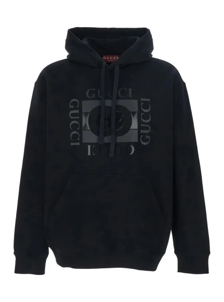 Hanorac Gucci negru din bumbac