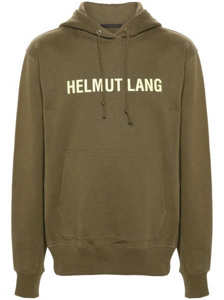 Hanorac HELMUT LANG verde din elastan si bumbac