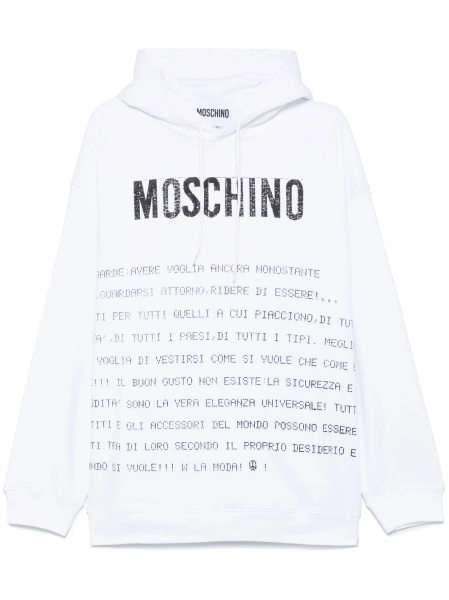 Hanorac Moschino alb