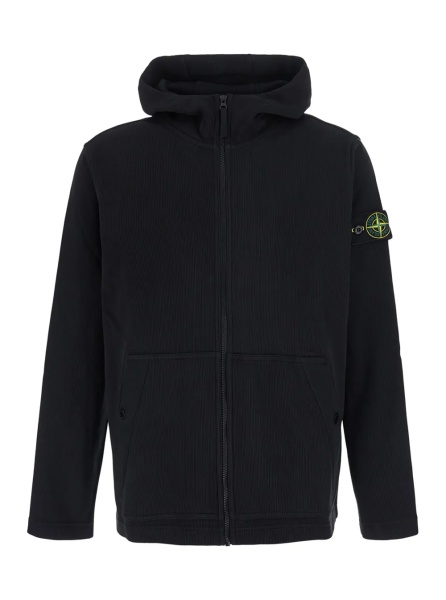 Hanorace Essential black Tech Fabric sweatshirt for men