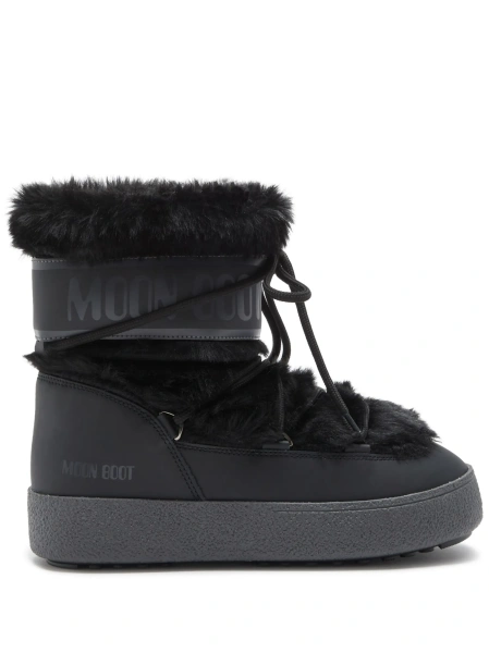 Incaltaminte Moon Boot neagra din pvc si modacrylic