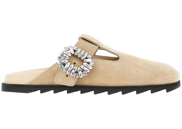 Incaltaminte 'Slidy Viv'' suede leather mules