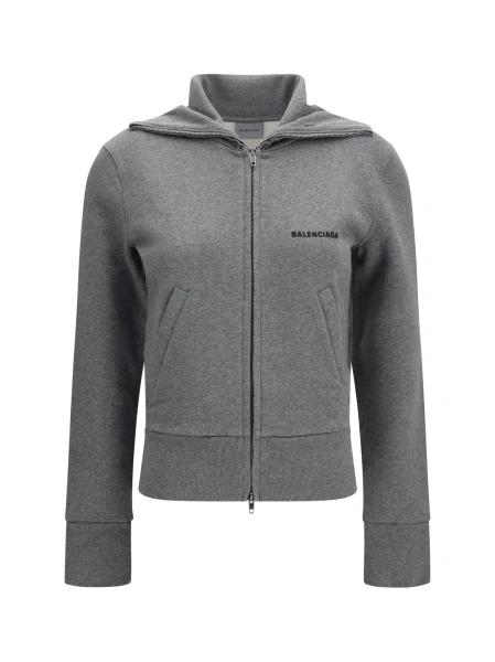 Jacheta Balenciaga gri din bumbac