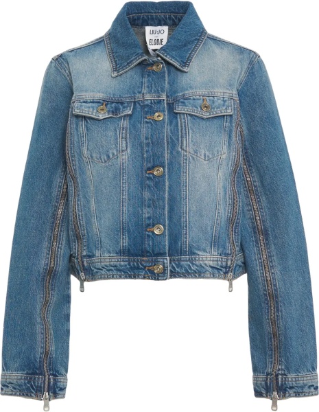 Jacheta Denim jacket with zipper details