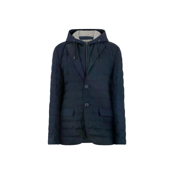 Jacheta Herno Linen Quilted Jacket