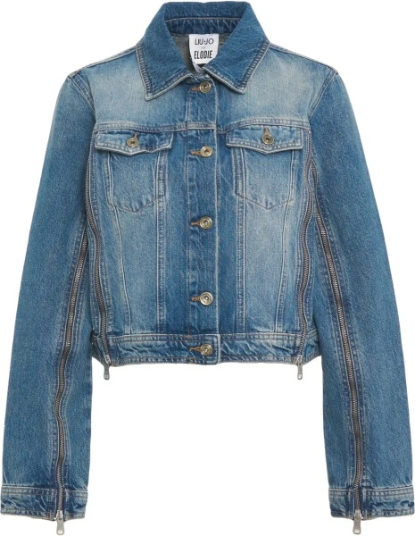 Jacheta Liu Jo Blue Denim albastra din denim