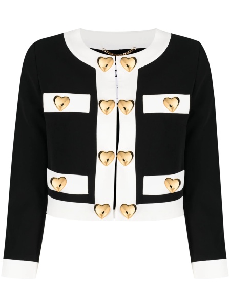 Jacheta Moschino neagra din polyester si elastan