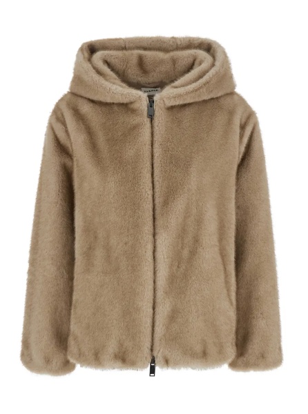 Jacheta P.A.R.O.S.H. Beige jacket with front closure and long sleeves in fabric. Color beige. Women.