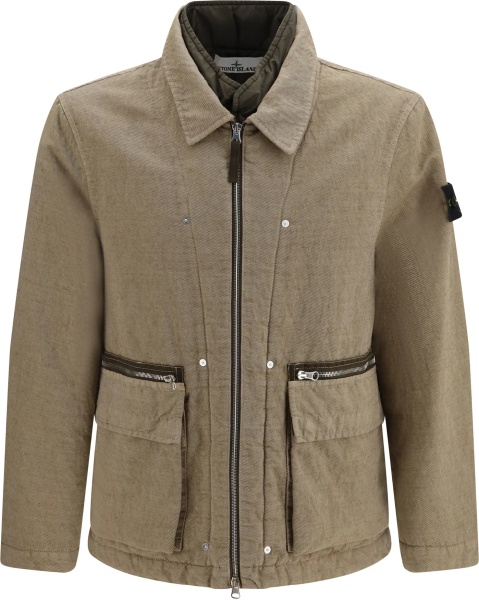 Jacheta Padded cotton and wool-blend Jacket