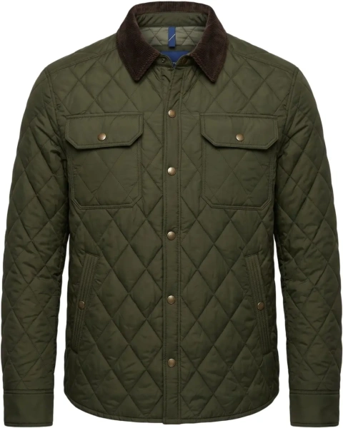 Jacheta Quilted jacket with corduroy collar