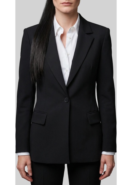 Jacheta Single-Breasted Technical Fabric Jacket