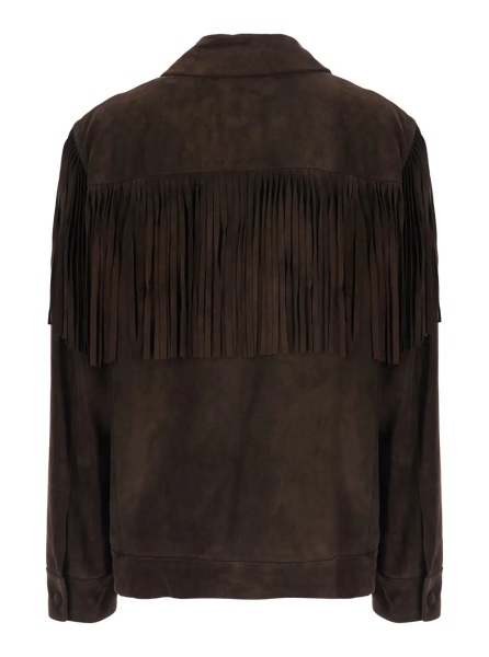 Jacheta Women's Rodeo suede jacket in brown calf leather