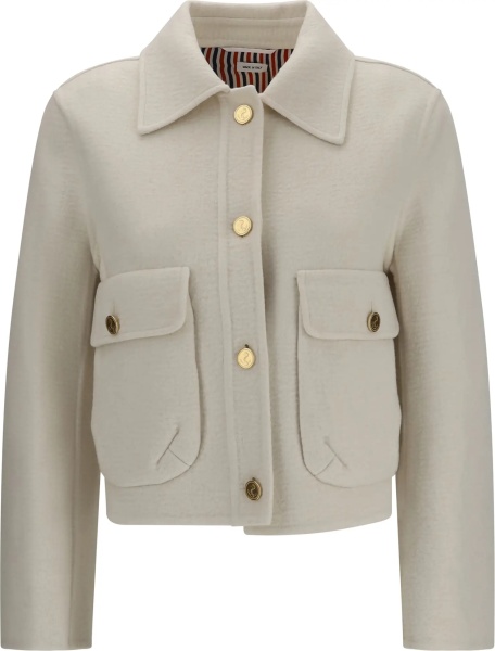 Jacheta Wool and cashmere bell-sleeve Jacket