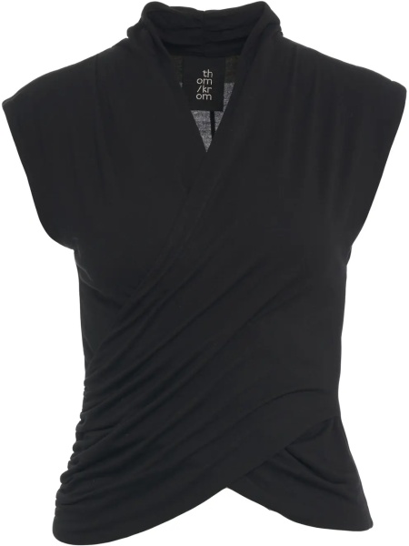 Maiou Wrapped top in silk blend