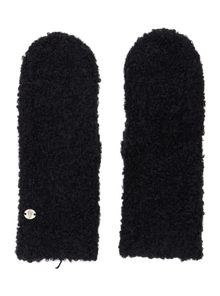 Manusi Elissy Gloves in blend of wool with Alpaca and Nylon black unisex