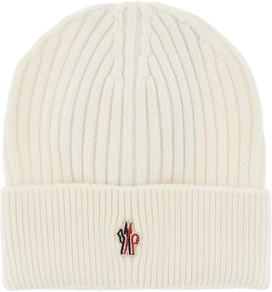 Manusi Logo patch wool beanie hat