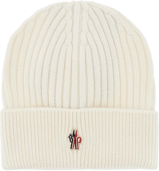 Manusi Logo patch wool beanie hat