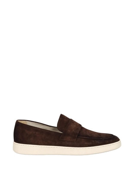 Mocasini CORVARI maro din material textil