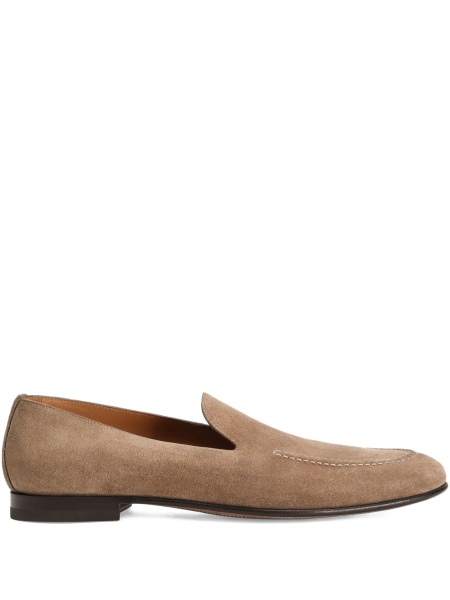 Mocasini Dolce & Gabbana maro din piele intoarsa