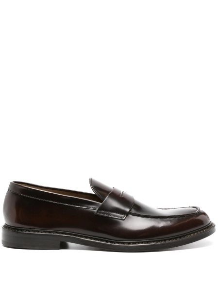 Mocasini Doucal's maro din piele