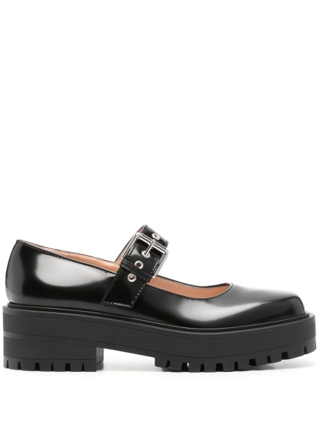 Mocasini Gianvito Rossi negri din piele