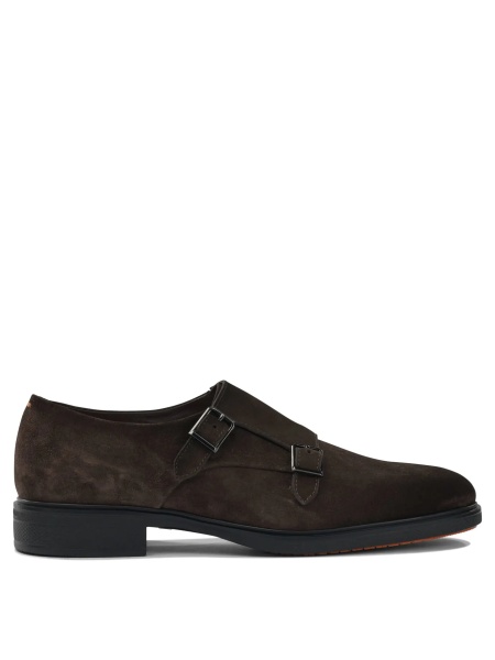 Mocasini Suede double buckle loafers