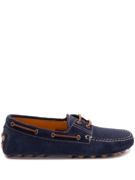 Mocasini TOD'S albastri din piele intoarsa