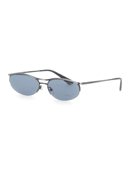 Ochelari Black sunglasses with oval lenses and logo lettering on the temple in metal for men