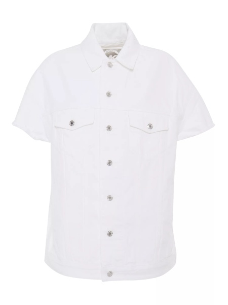 Paltoane White women's denim jacket