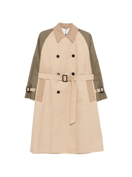 Palton Max Mara neutru din bumbac si polyester