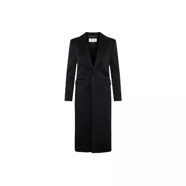 Palton Saint Laurent Satin Coat