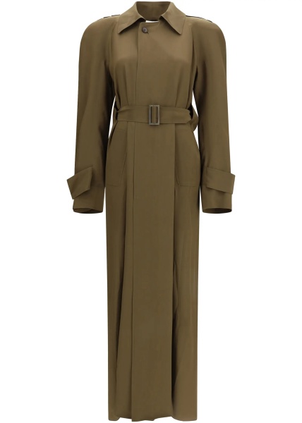 Palton Silk Trench Coat