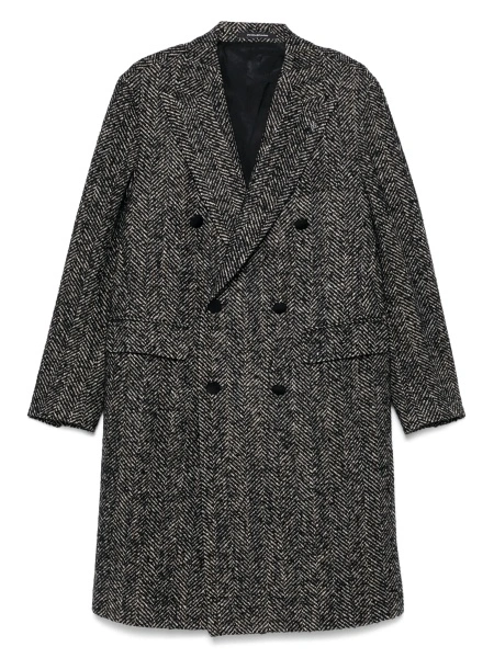 Palton Tagliatore negru din acrilic si polyester