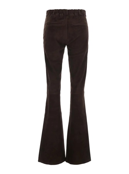 Pantaloni Brown High-Waisted Pants with Side Pockets