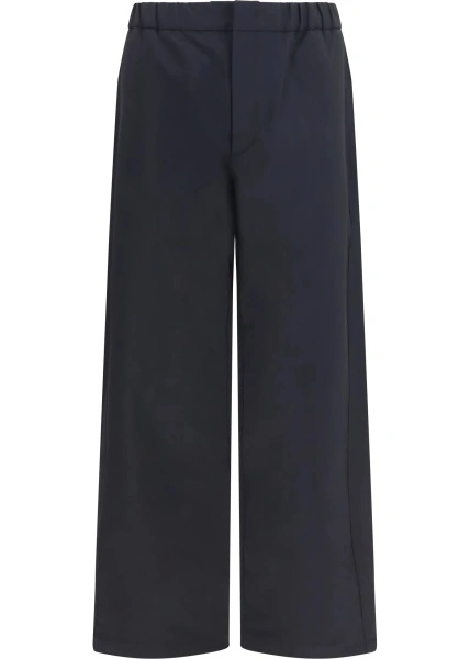 Pantaloni casual Laminar negri din nylon
