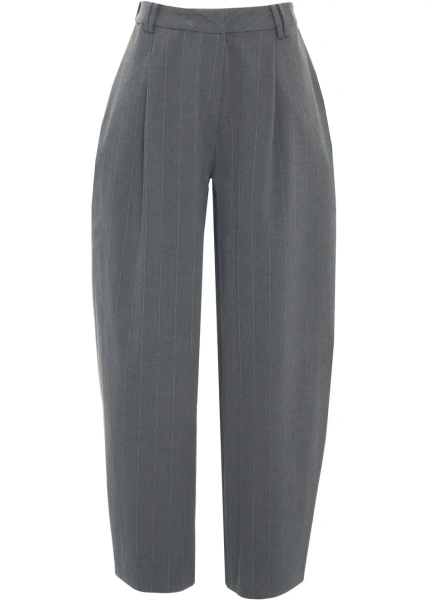 Pantaloni casual oval square gri 'Mary'