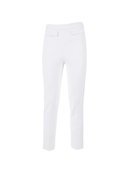 Pantaloni conici Elisabetta Franchi albi
