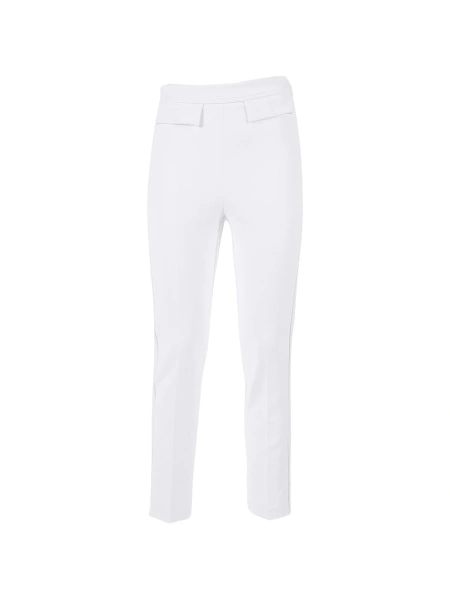 Pantaloni conici Elisabetta Franchi albi