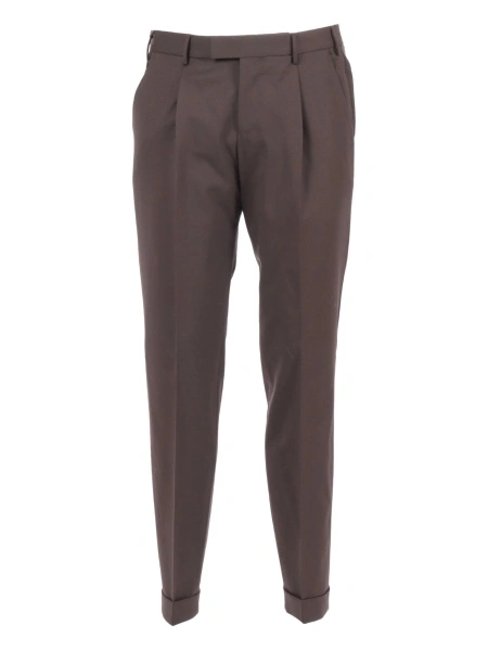 Pantaloni conici PT TORINO maro