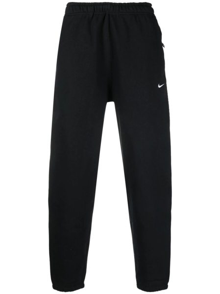 Pantaloni de trening Nike negri din bumbac si polyester