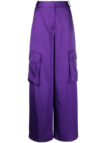 Pantaloni de trening Versace violet din vascoza