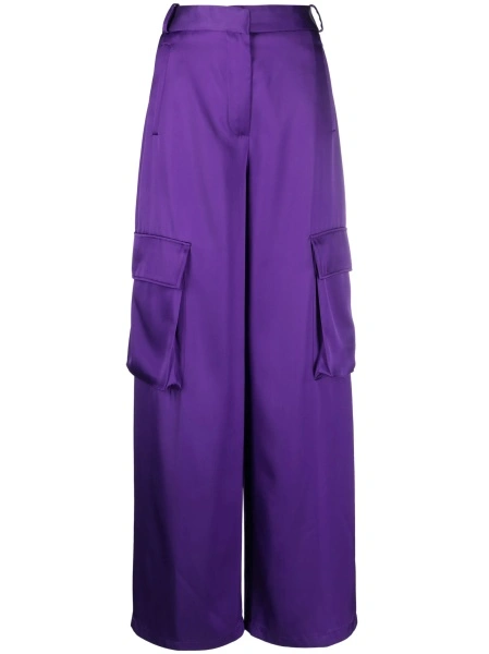 Pantaloni de trening Versace violet din vascoza