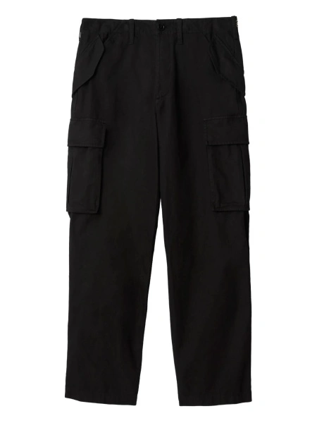 Pantaloni drepti Burberry negri