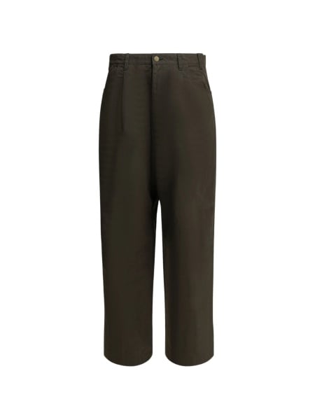 Pantaloni drepti COMME DES GARÇONS HOMME verzi