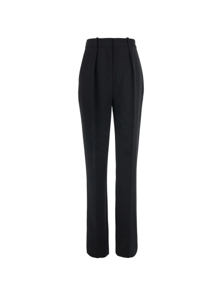Pantaloni drepti Elisabetta Franchi negri
