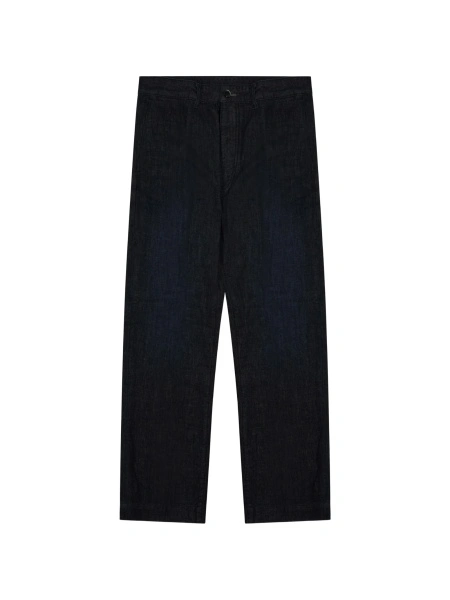 Pantaloni drepti NINE:INTHE:MORNING albastri
