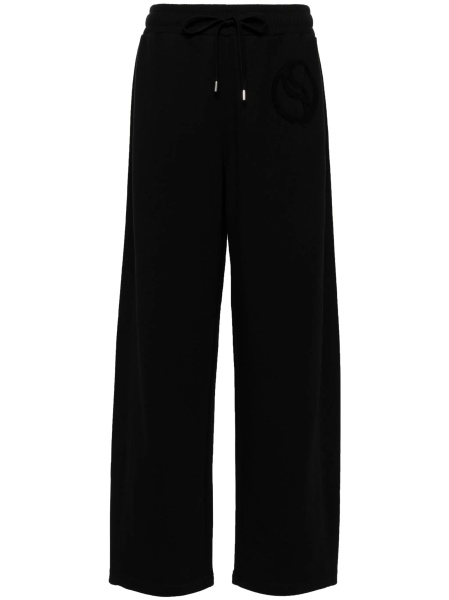 Pantaloni drepti Stella McCartney negri