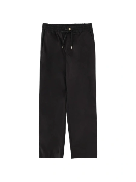Pantaloni drepti Versace Jeans Couture negri